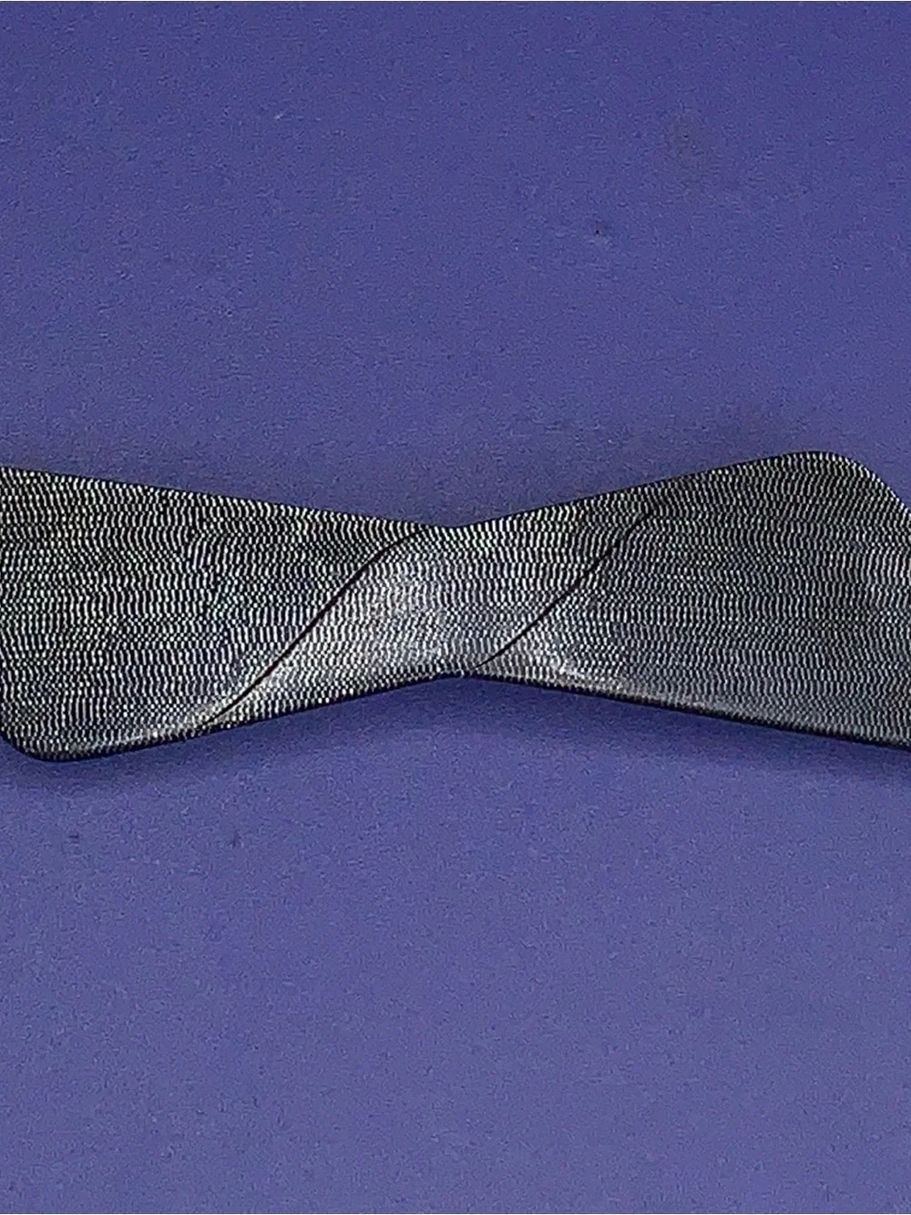 Vintage 1950s Era Hair Barrette Black Silver Made In France Retro Goth Pinup
